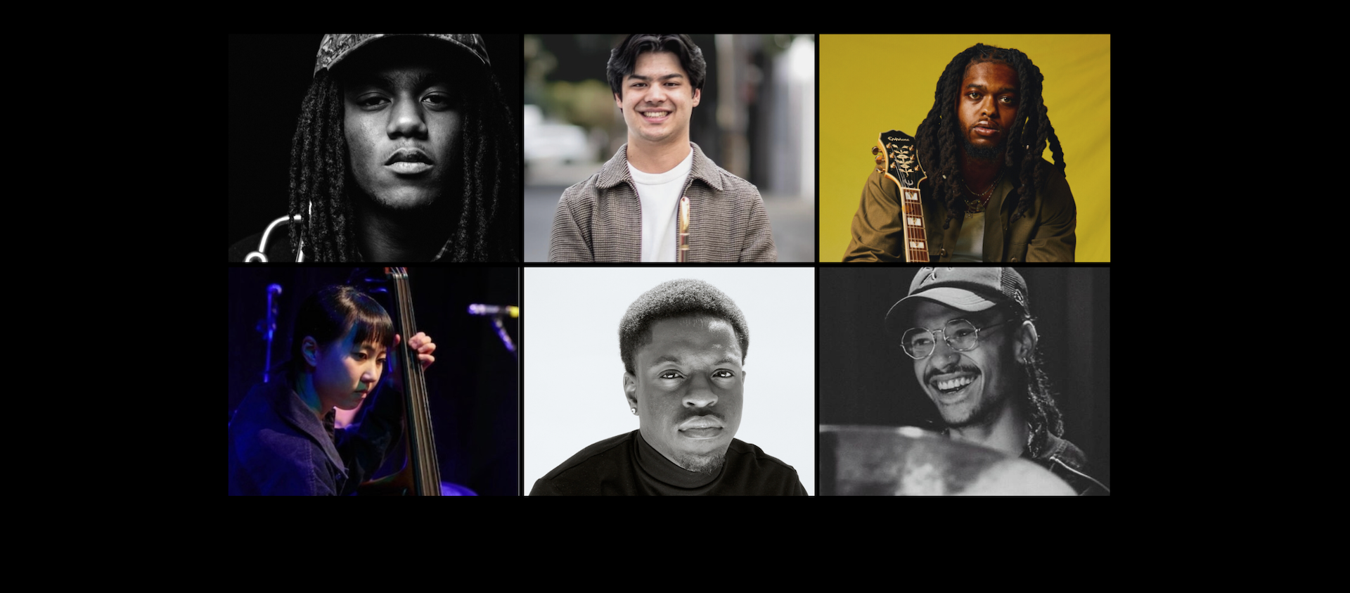 collage of student musicians