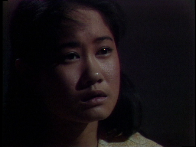 closeup on young girl's face