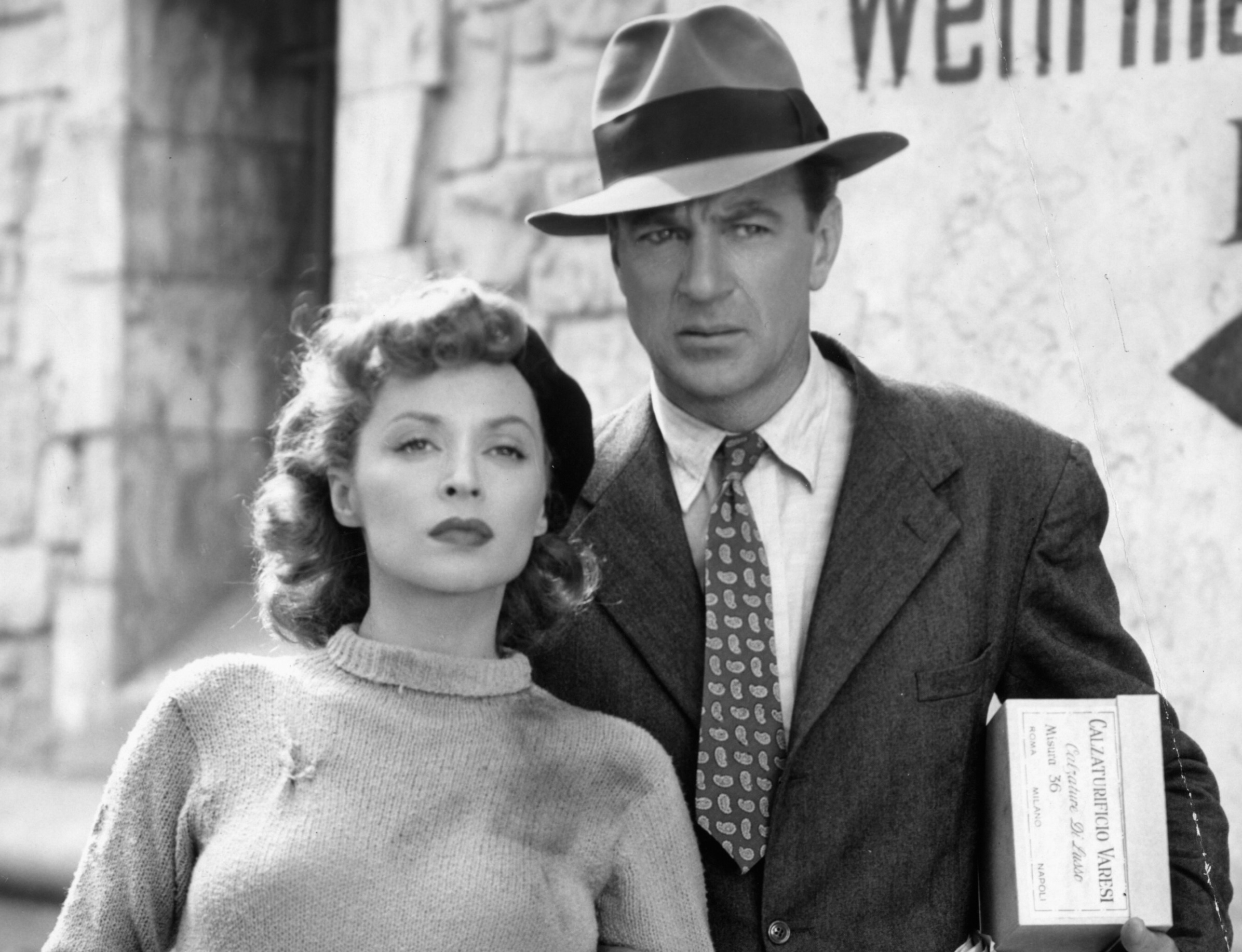 woman and man standing together