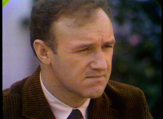 closeup of a young Gene Hackman's face
