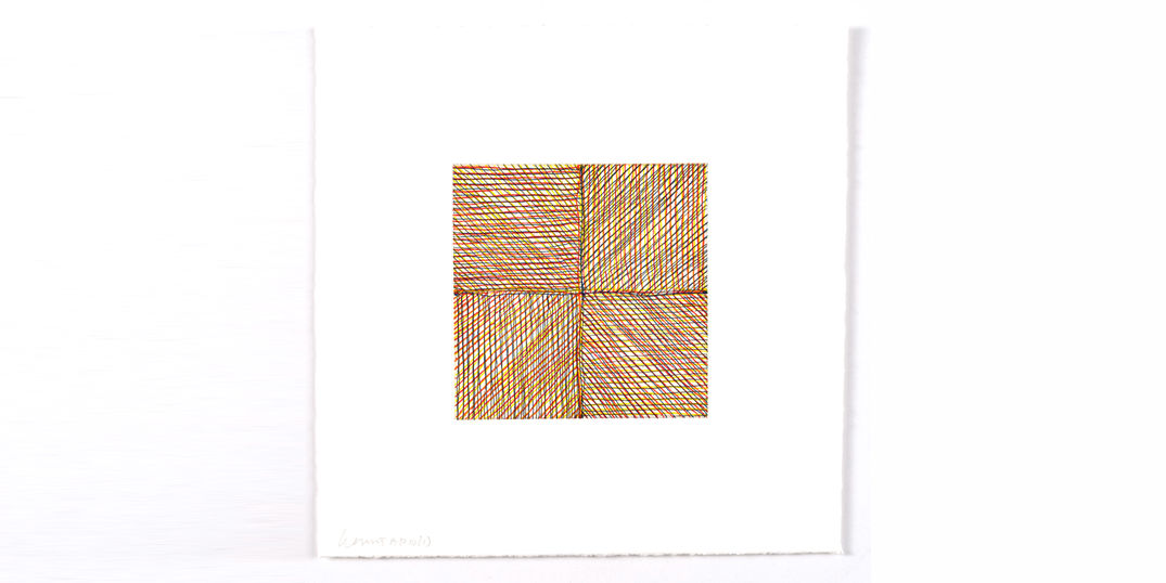 Image of a work by artist Sol LeWitt from "Eight Small Etchings"