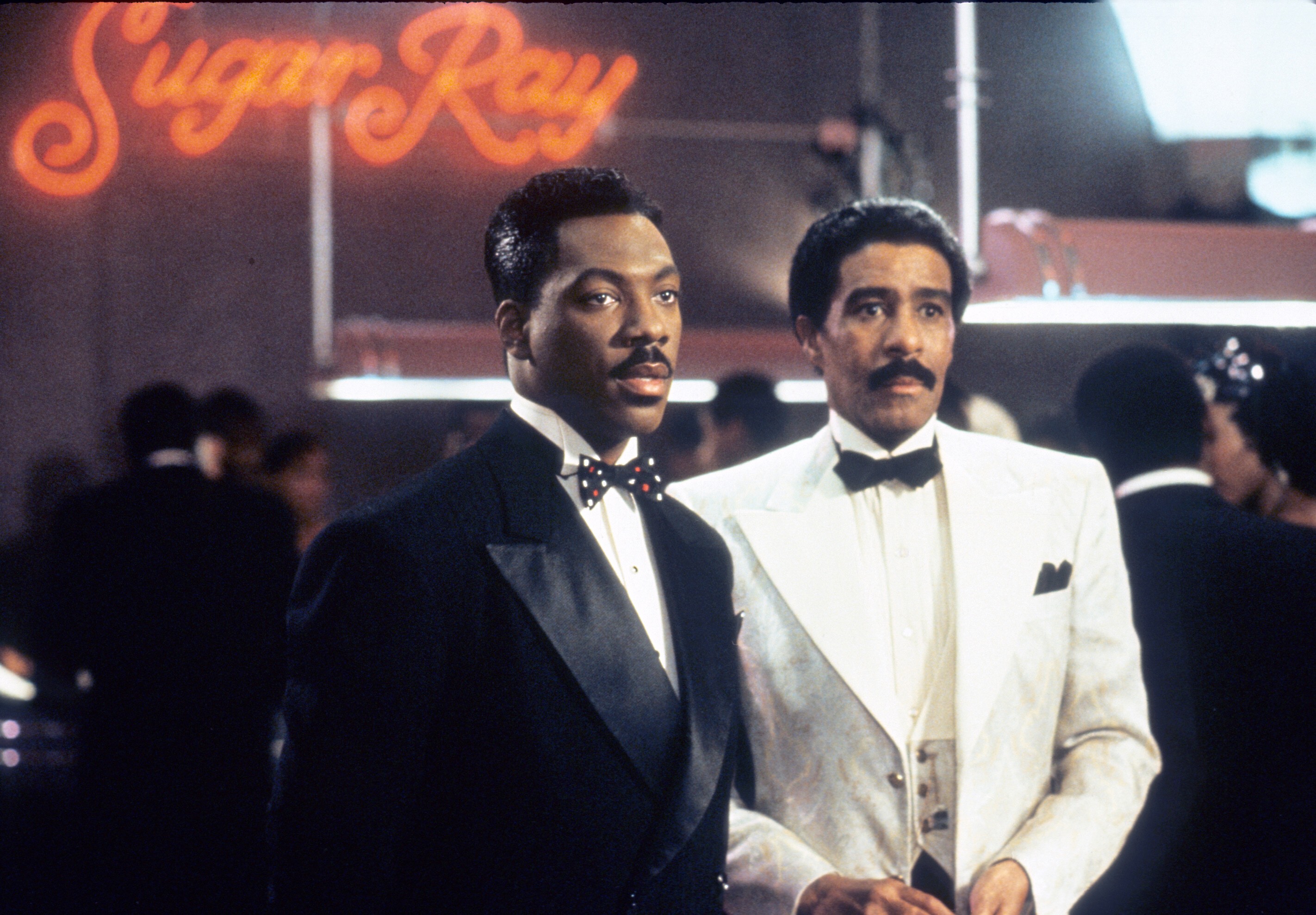 Eddie Murphy and Richard Pryor in tuxedos