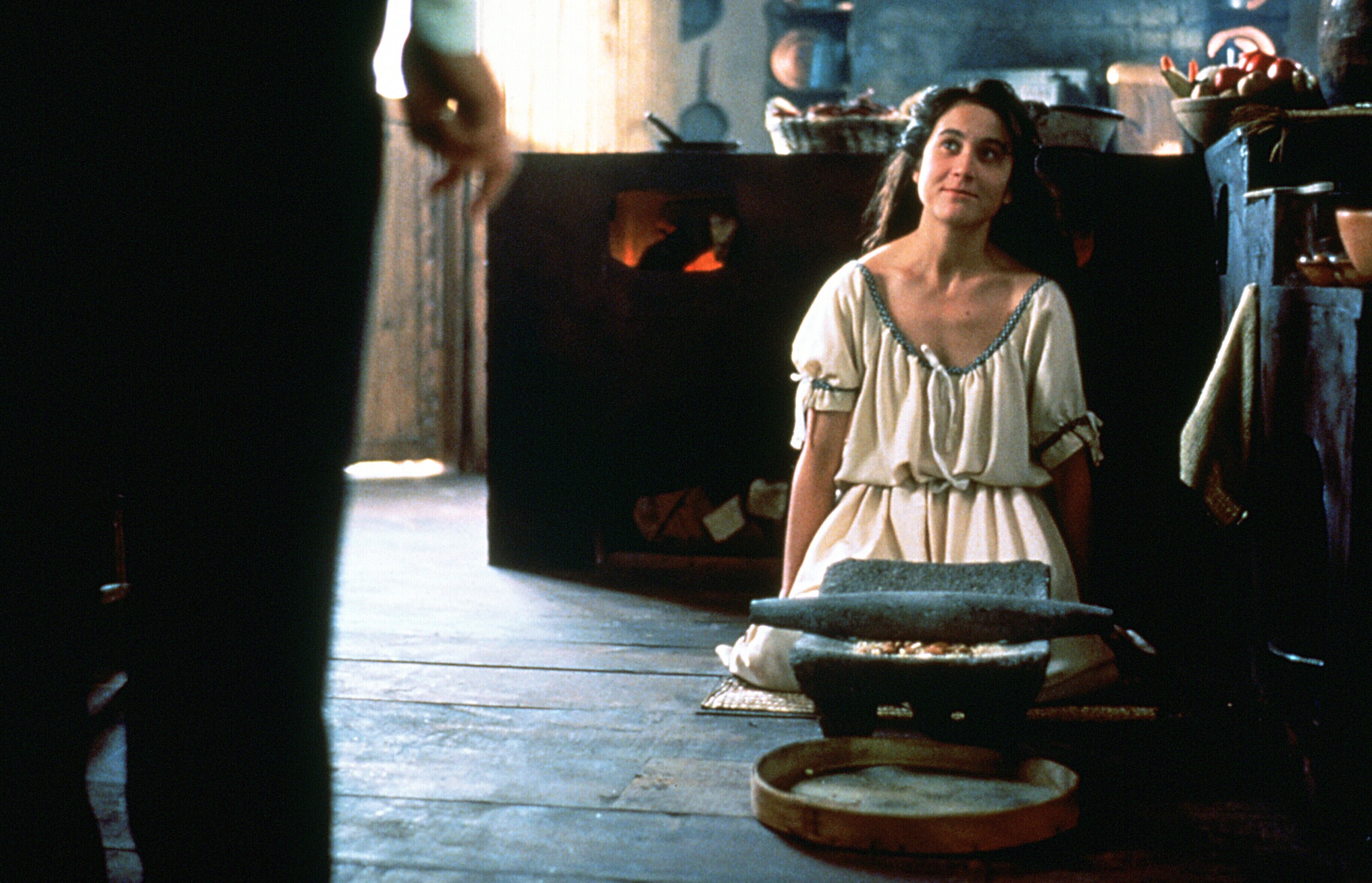 woman in dress kneeling