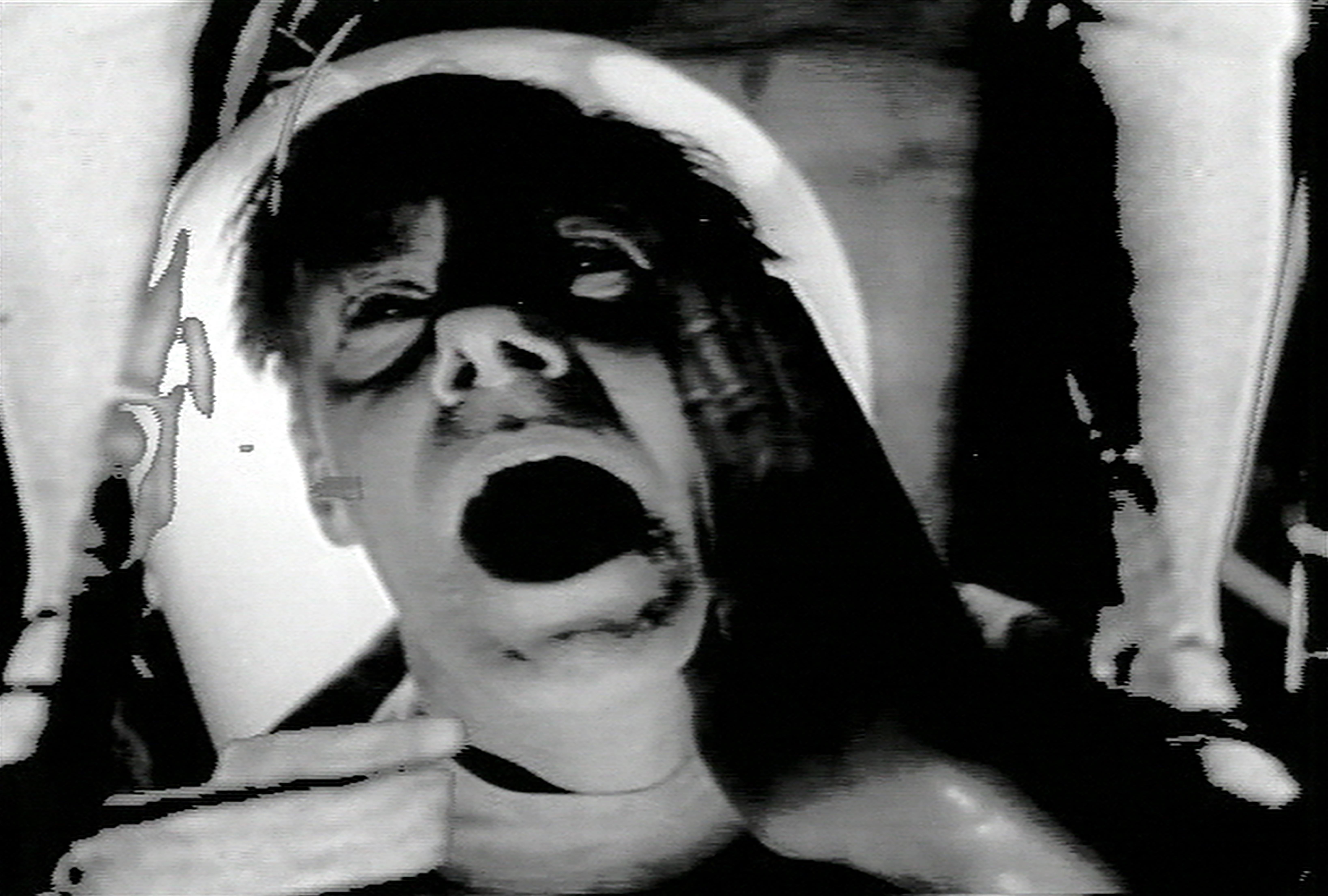 closeup of man with mouth wide open