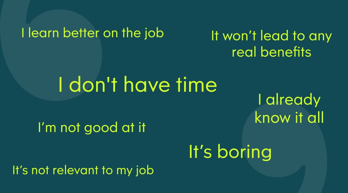 Eight common objections to workplace learning