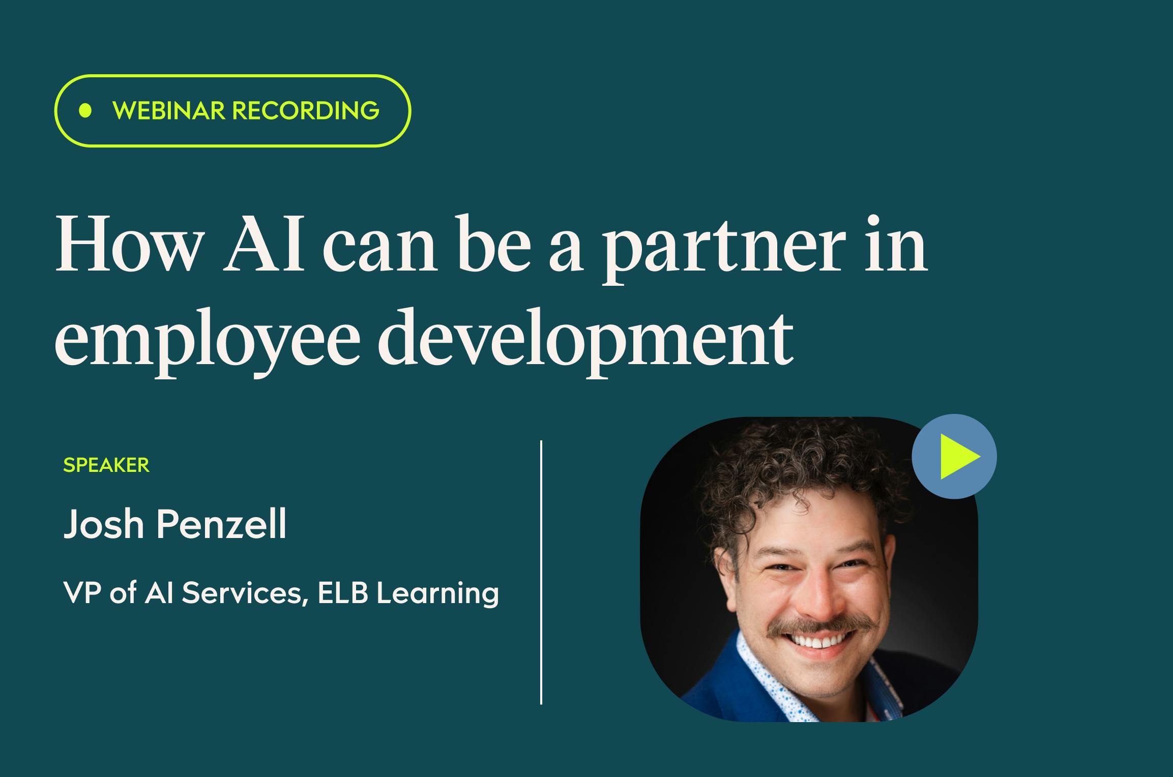 How AI can be a partner in employee development
