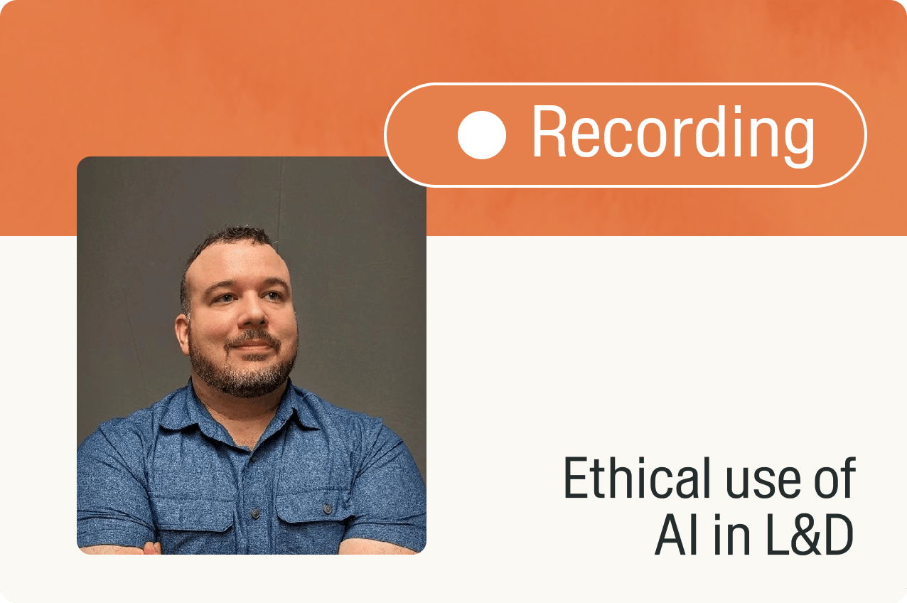 Ethical use of AI for learning and development