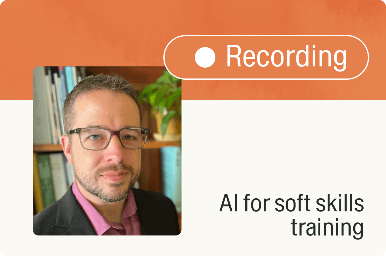 Using AI for soft skills training