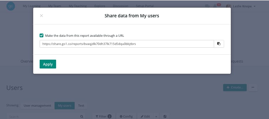 Go1 product guide: JSON files