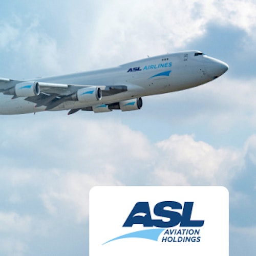 Airplane with ASL logo