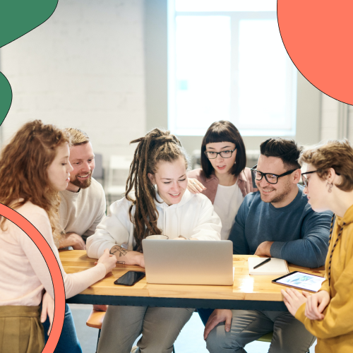 A group of people learning together, representing a culture of learning