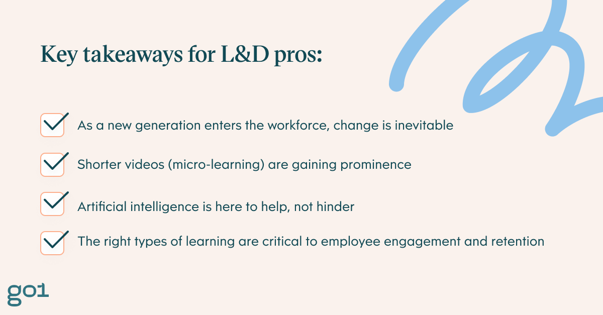 Key takeaways for L&D pros