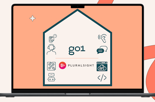 Go1 and Pluralsight logos 