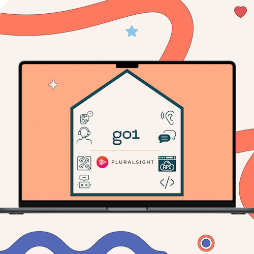 Go1 and Pluralsight logos 