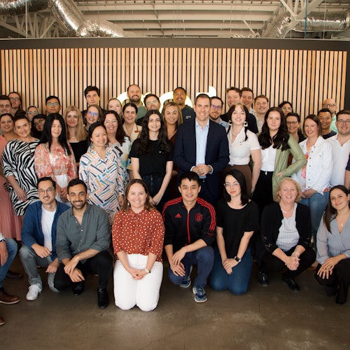 Jim Chalmers, MP and Go1's Brisbane staff