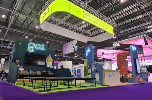 Go1 booth at Learning Technologies event in London