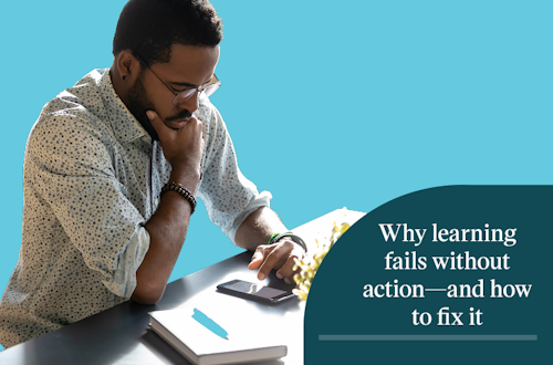 Why learning fails without action—and how to fix it