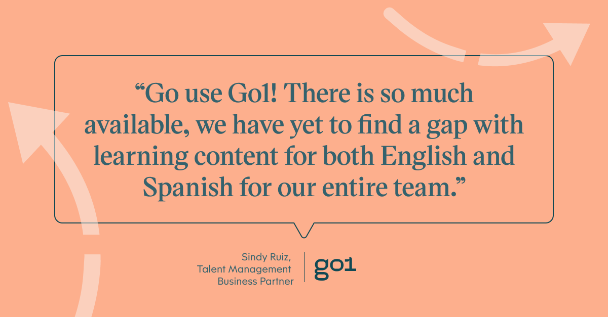 Go use [Go1]! There is so much available, we have yet to find a gap with learning content for both English and Spanish for our entire team