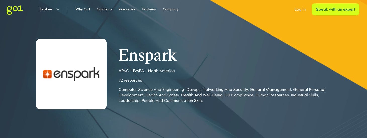 Enspark for Go1