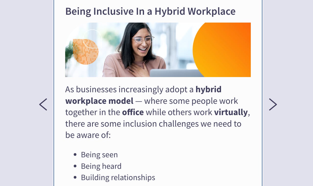 Inclusion In The Hybrid Workplace