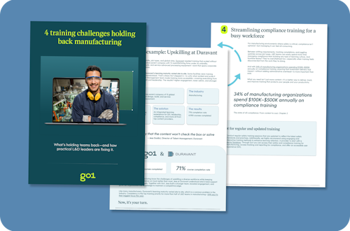 4 core challenges in manufacturing training