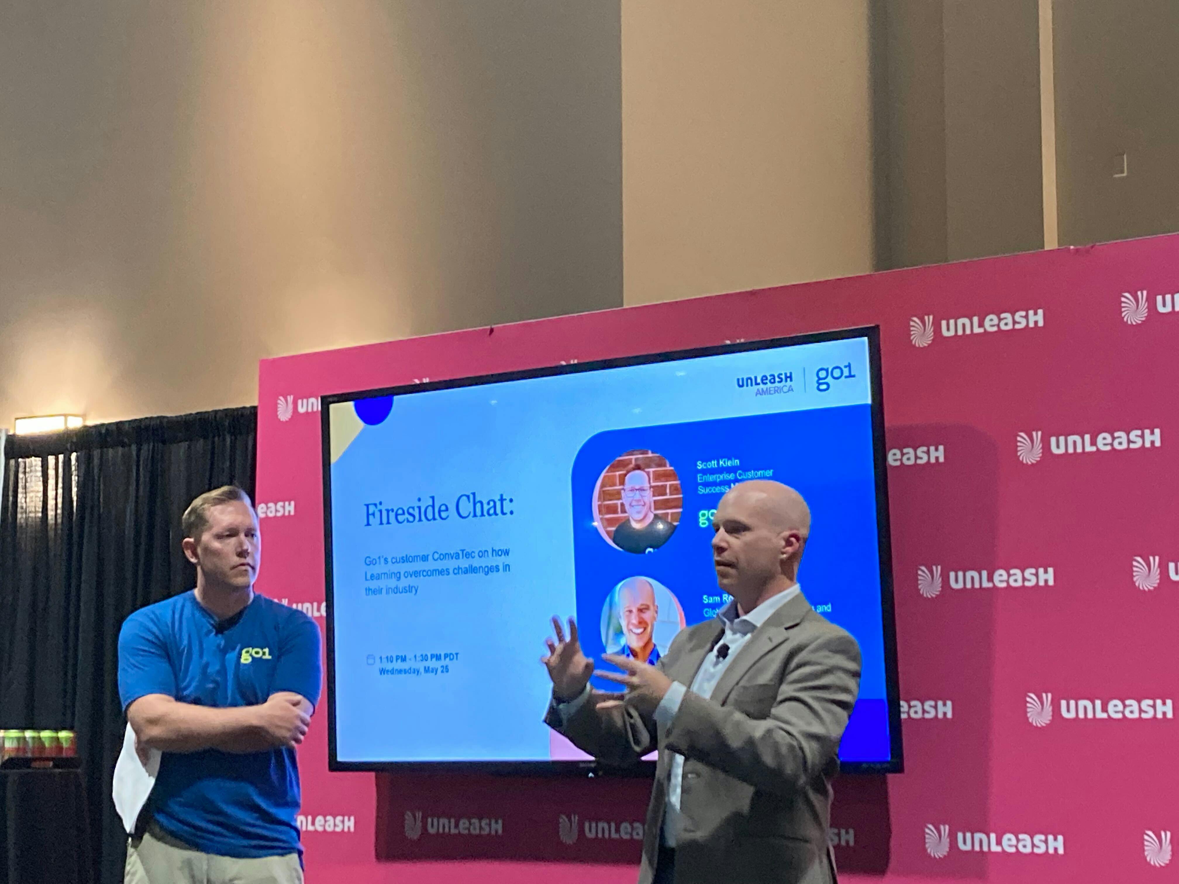 Sam Rogers and Scott Klein at UNLEASH presenting at America conference