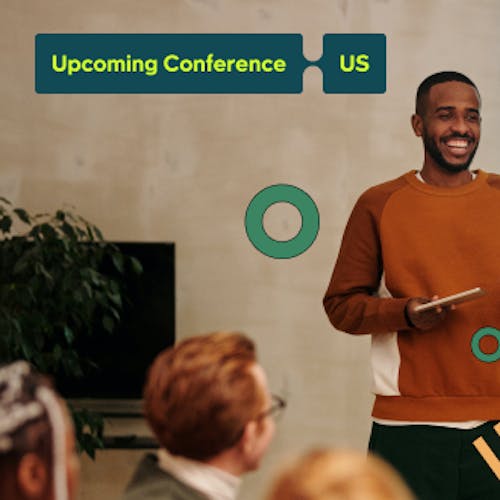 Man presenting to an audience