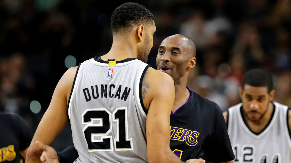 Tim Duncan amd Kobe Rynr