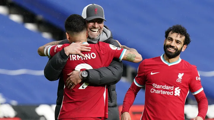 Klopp, Salah and Firminio