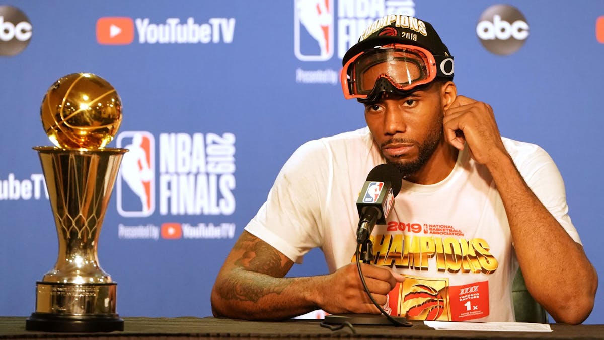 Kawhi with the finals MVP