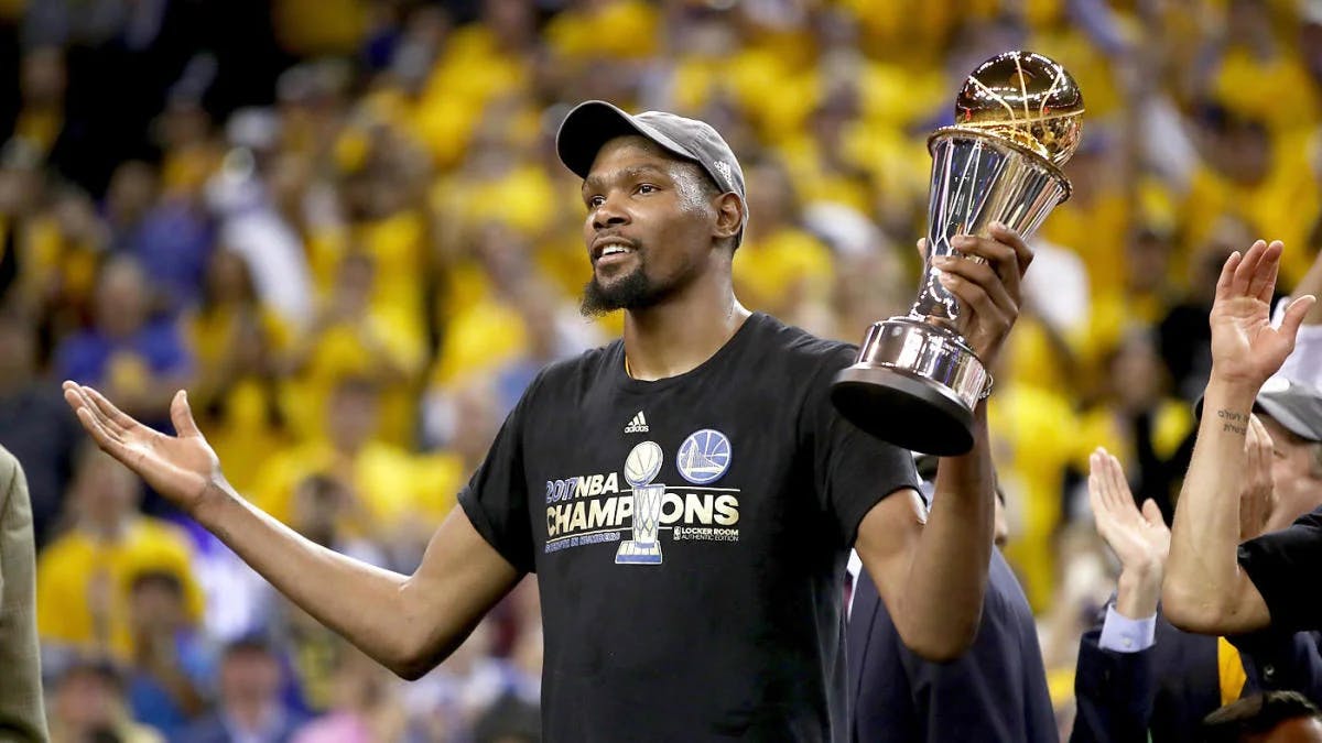 KD with the FMVP trophy