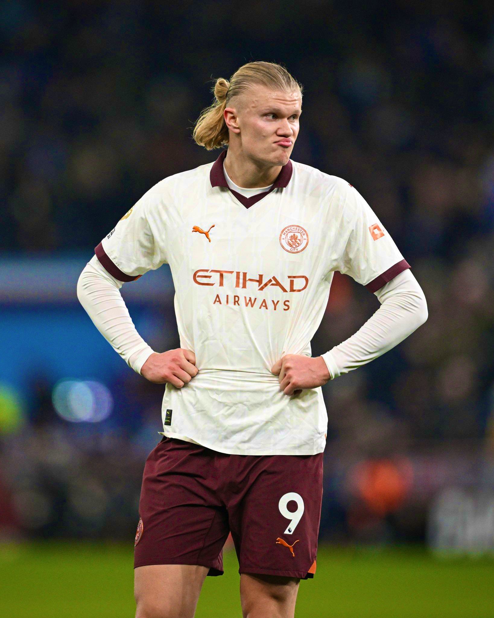 Erling Haaland need to improve in other areas of the pitch/ Photo Credit: City Report via X