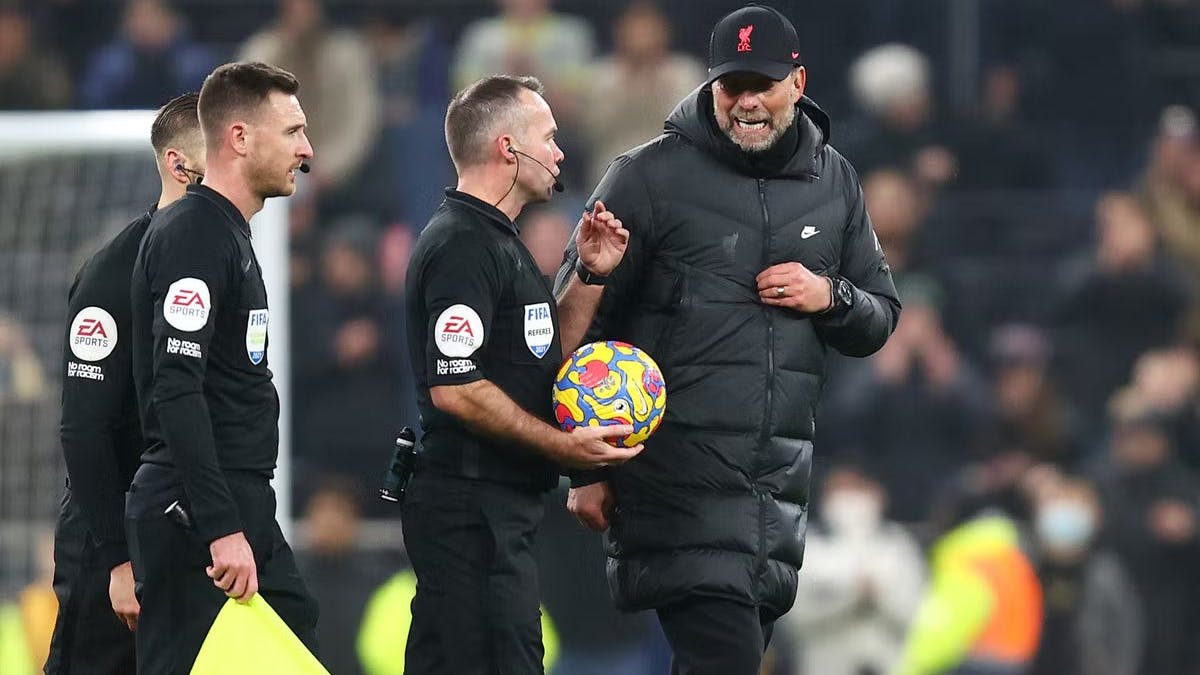 Jurgen Klopp accused referee Paul Tierney of having something against Liverpool