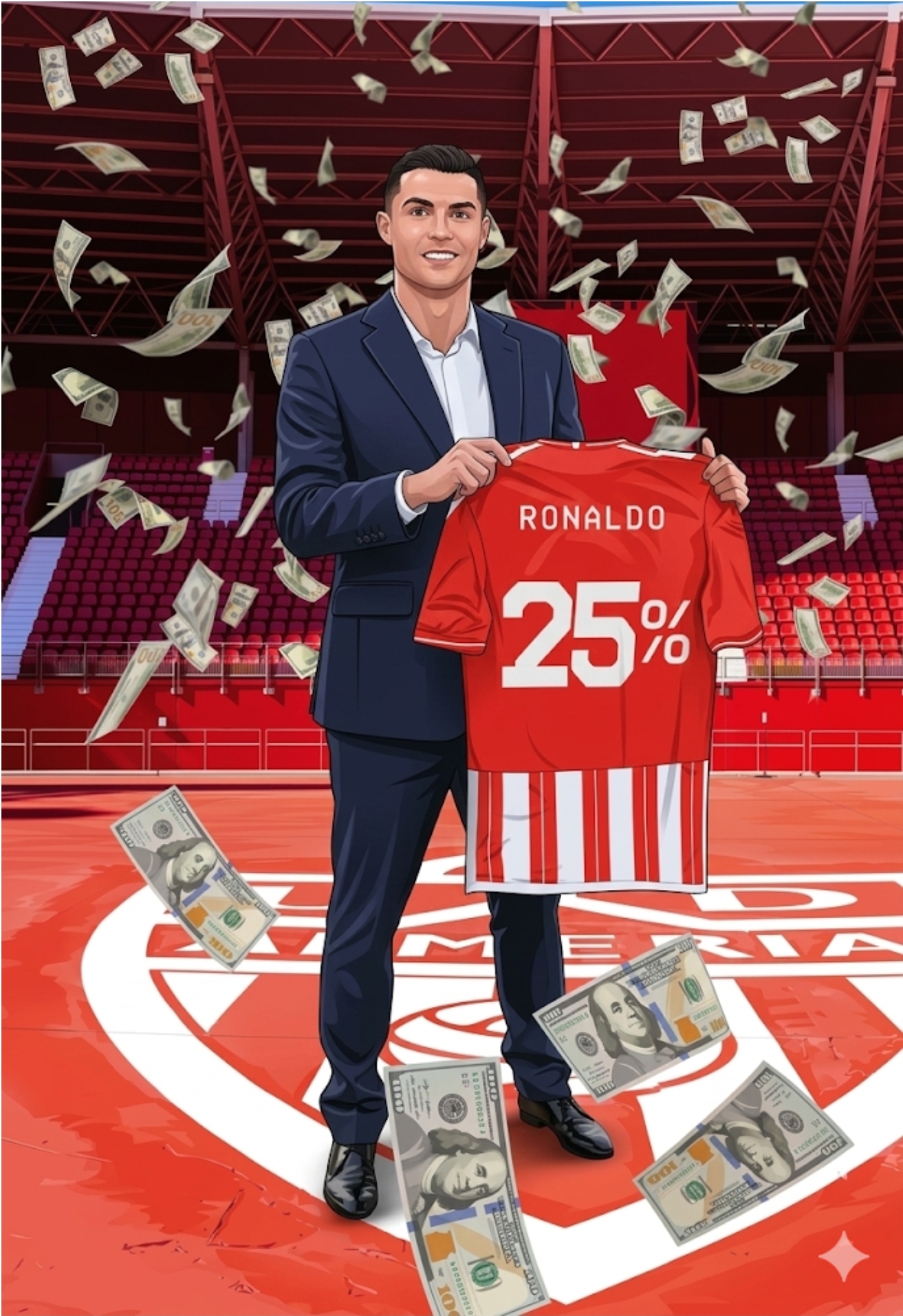 Cristiano Ronaldo’s stake at Almeria comes with a lot of commercial leverage