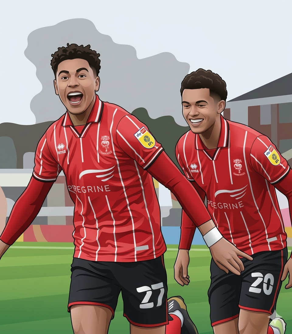 Michael Appleton's Lincoln City side featured loan stars Brennan Johnson and Morgan Rogers