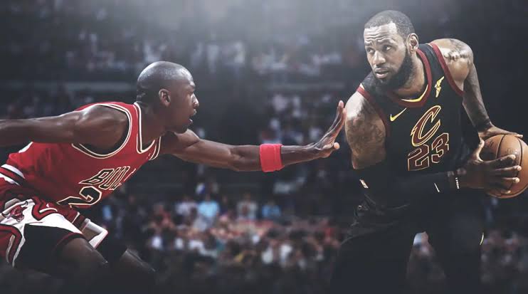 Michael Jordan and Lebron James