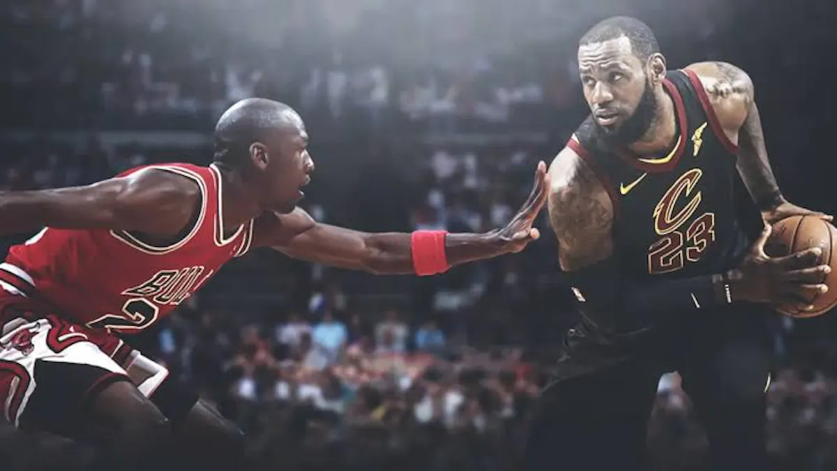 Michael Jordan and Lebron James