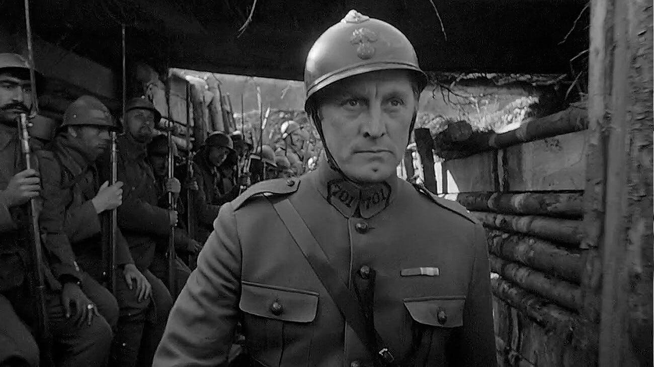 Still from the movie Paths of Glory