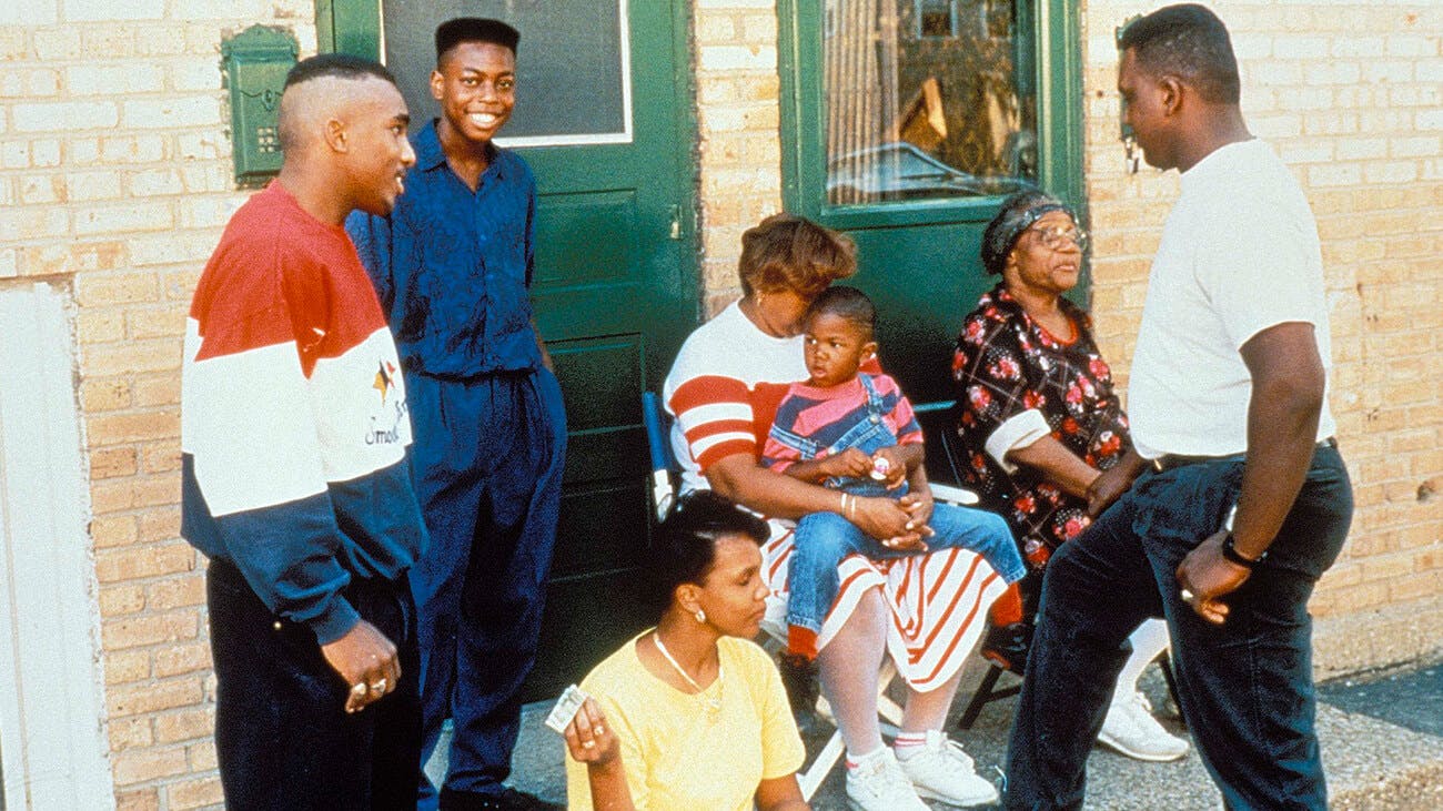 Still from the movie Hoop Dreams
