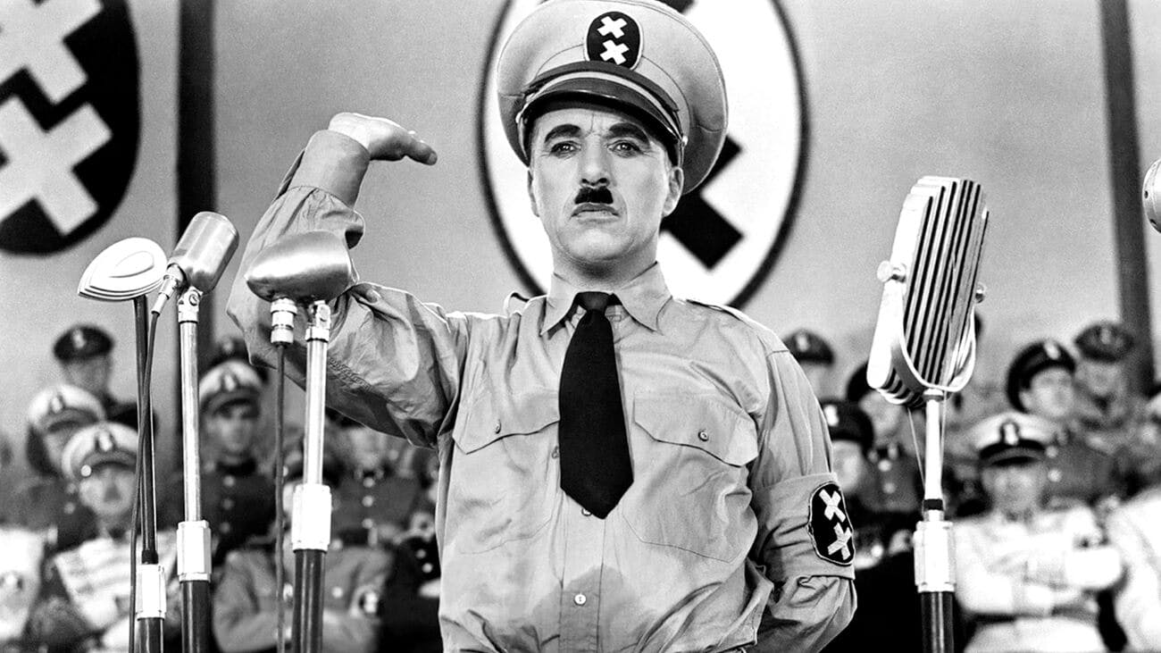 Still from the movie The Great Dictator