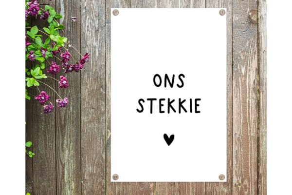 Tuinposter Schutting Quote
