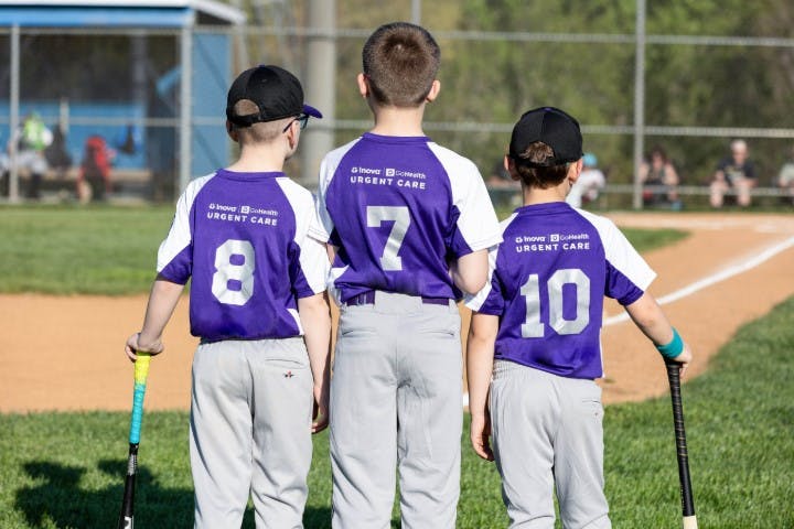 Three boys youth sports