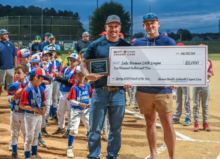 Brian Walsh, Lake Norman Little League – 2024 Novant Health-GoHealth Urgent Care Coach of the Year (North Carolina)