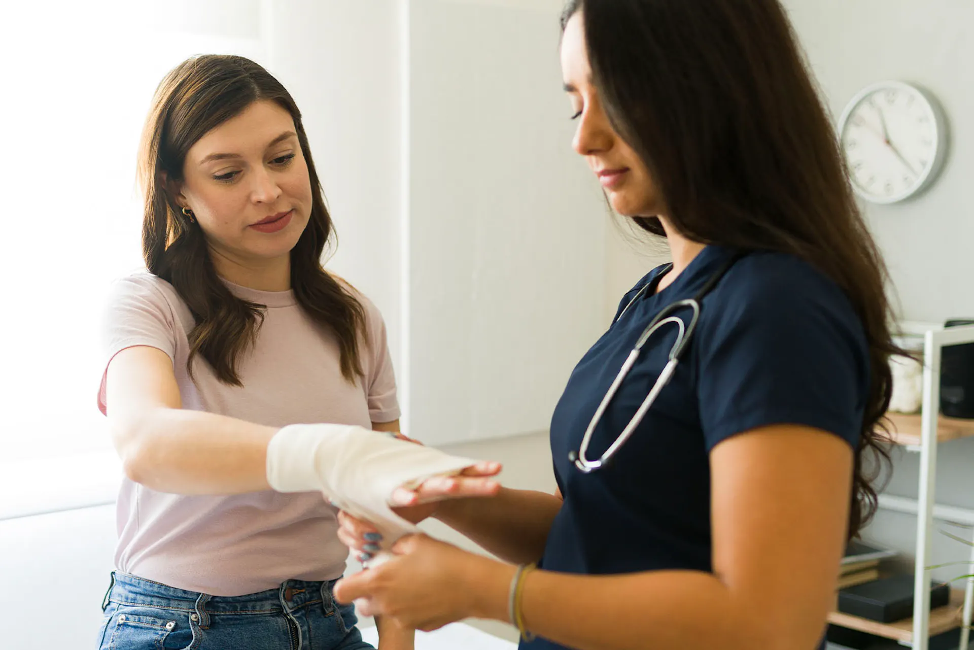 UPMC-GoHealth Urgent Care - A patient getting treated 