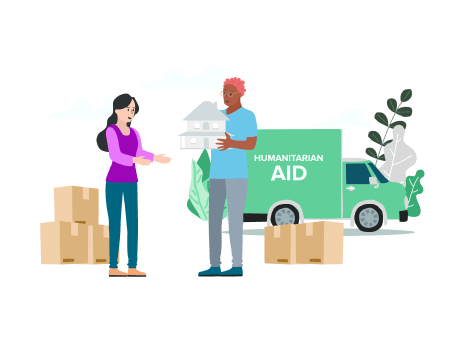 Humanitarian aid - house