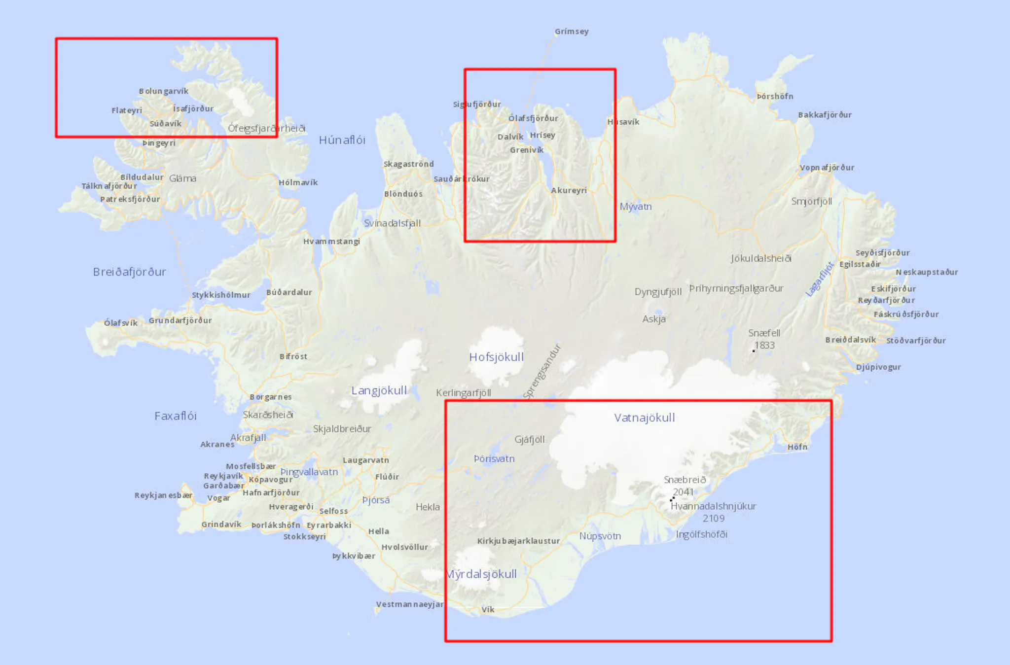 Blackouts in Iceland 8th of December 2015