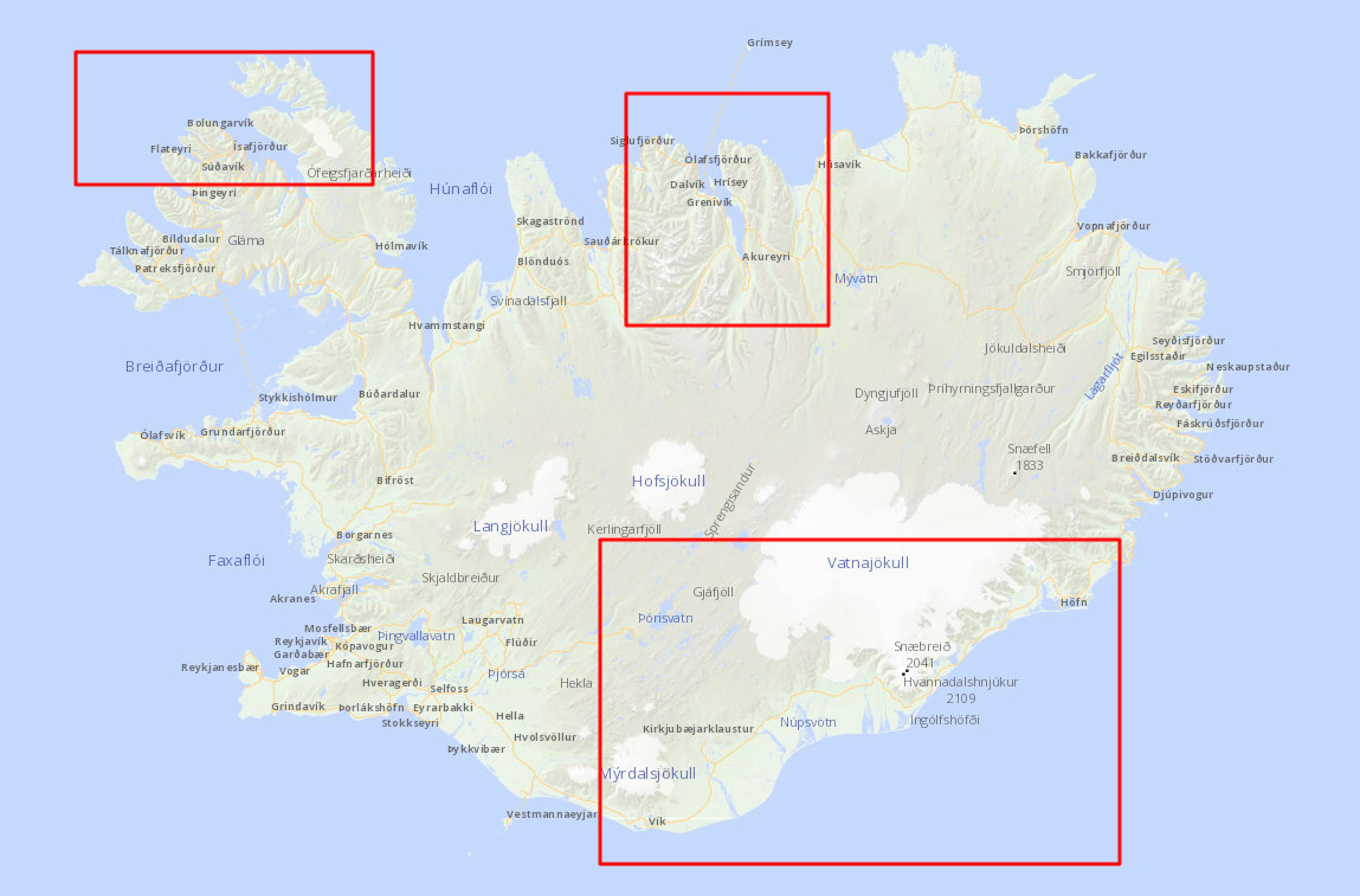 Blackouts in Iceland 8th of December 2015