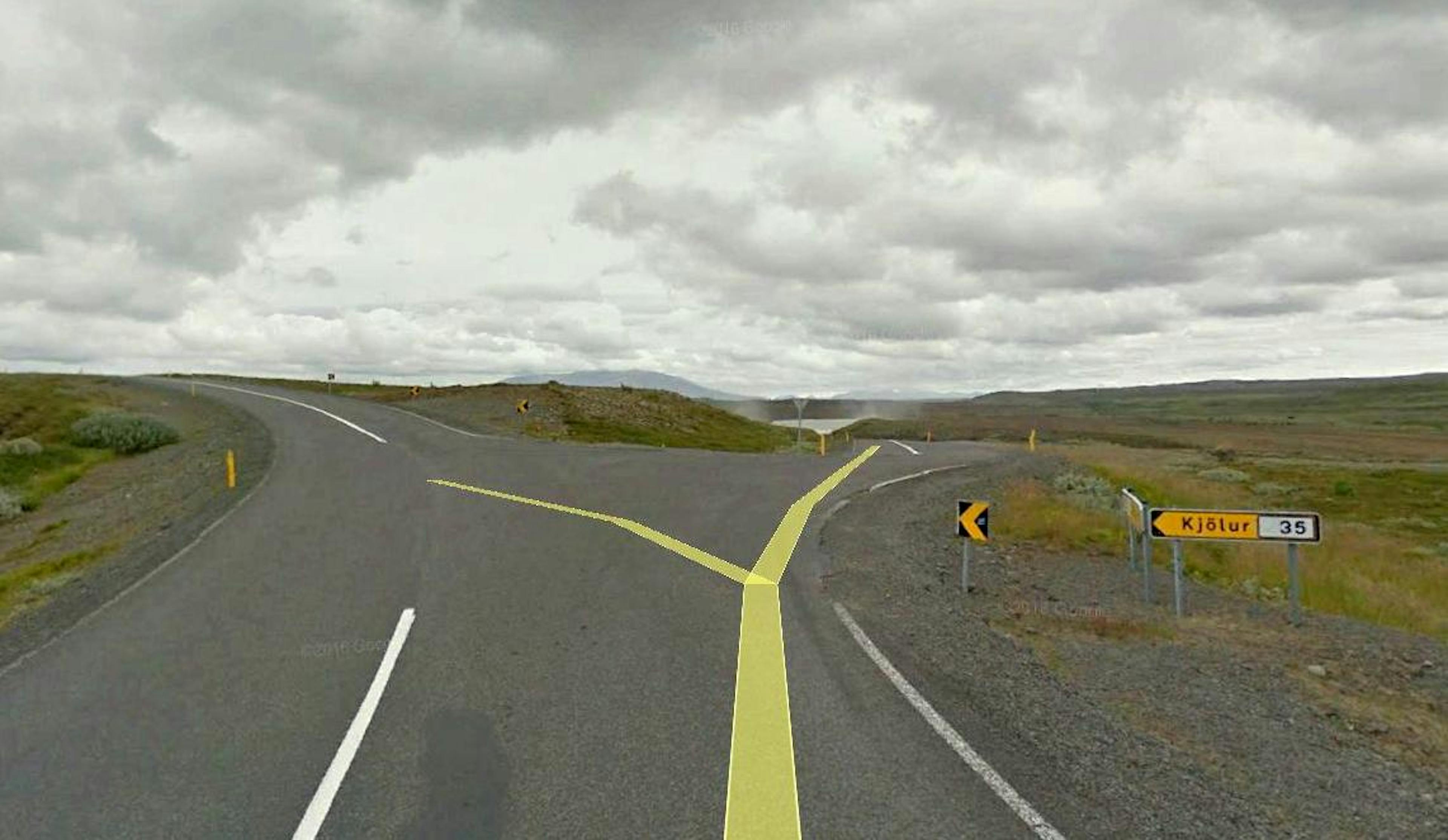 Directions to Hveravellir geothermal area and hot springs