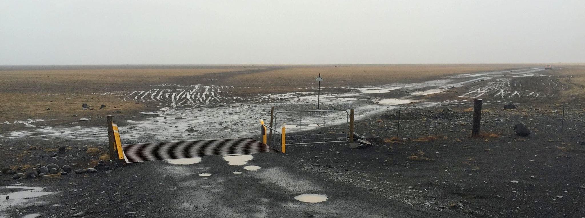 The road to the crashed airplane is closed for now