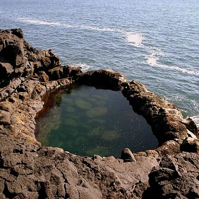 Natural hot pot in Iceland